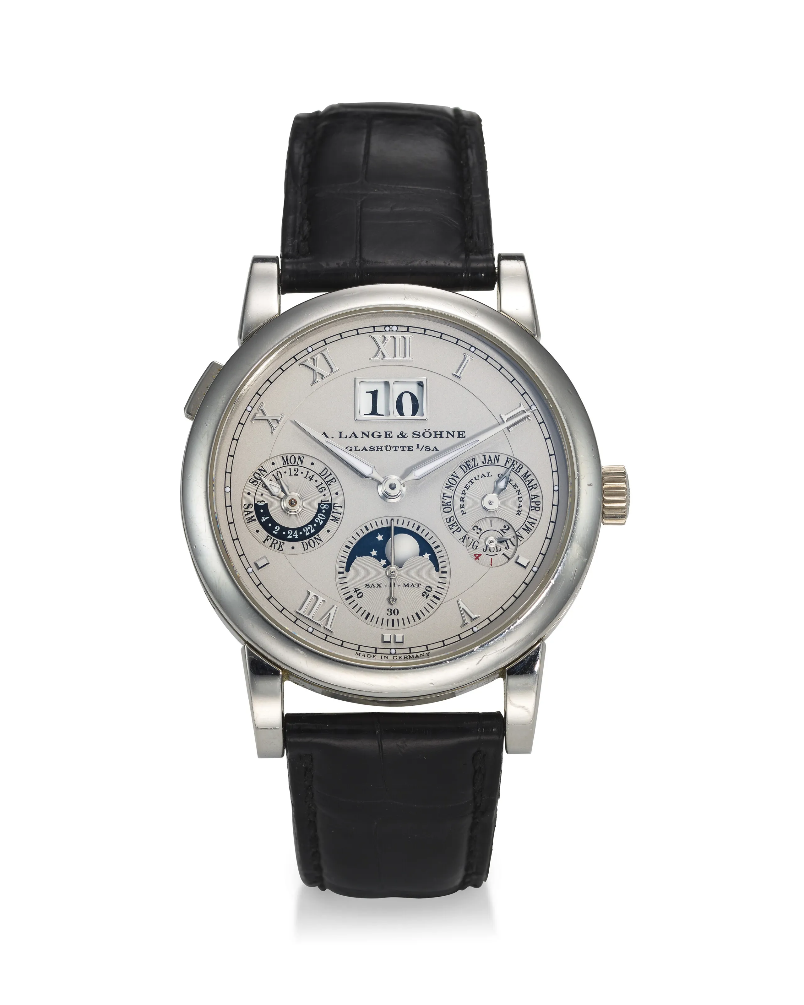 A. Lange & Söhne Sax-o-mat Langematik 310.025FE 38.5mm Platinum Silver