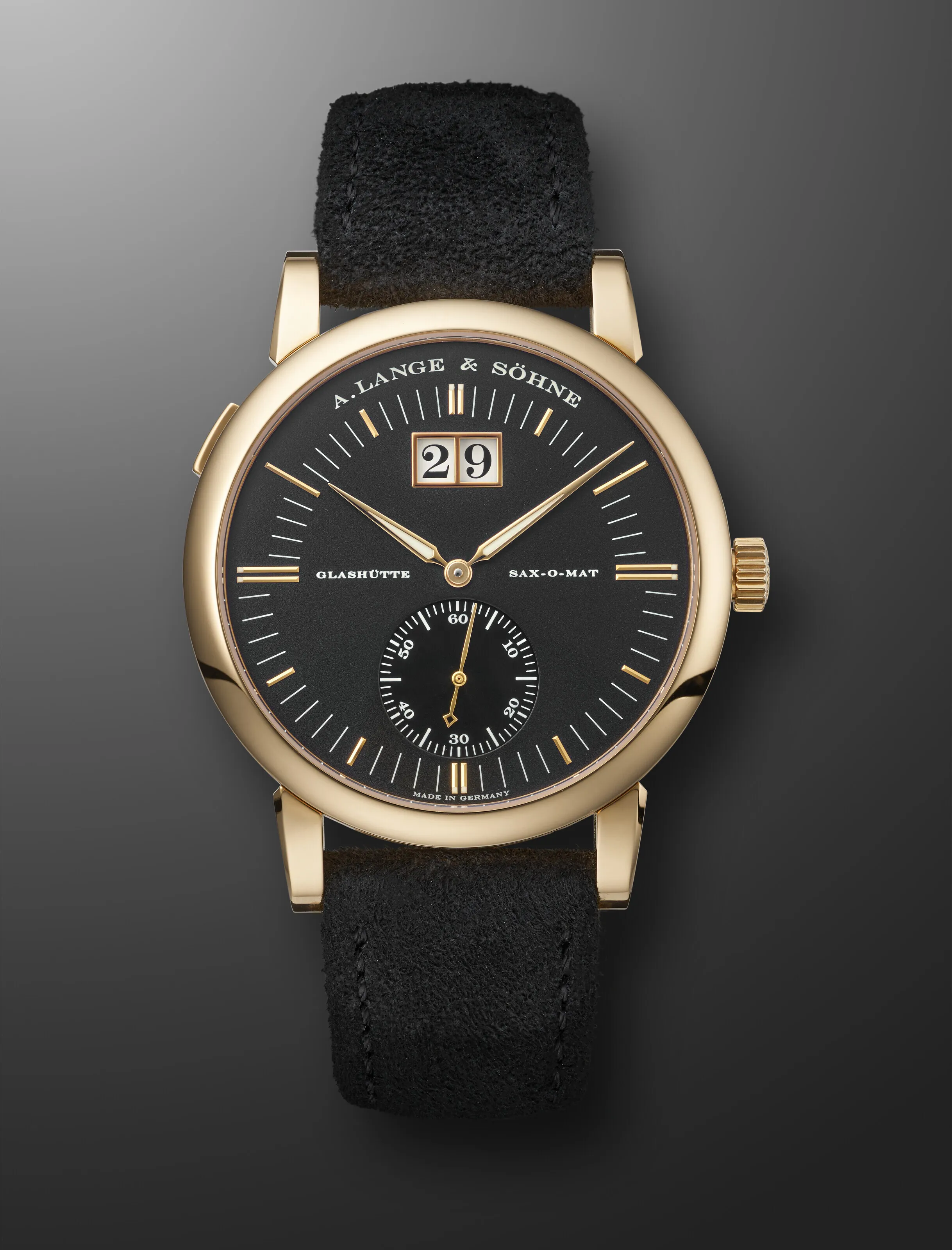 A. Lange & Söhne Langematik 308.031 40mm Rose gold Black