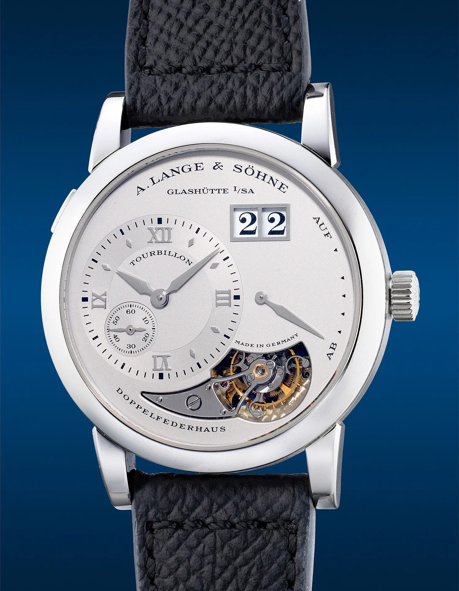 A. Lange & Söhne Lange 1 Tourbillon 704.025 38.5mm Platinum Silver