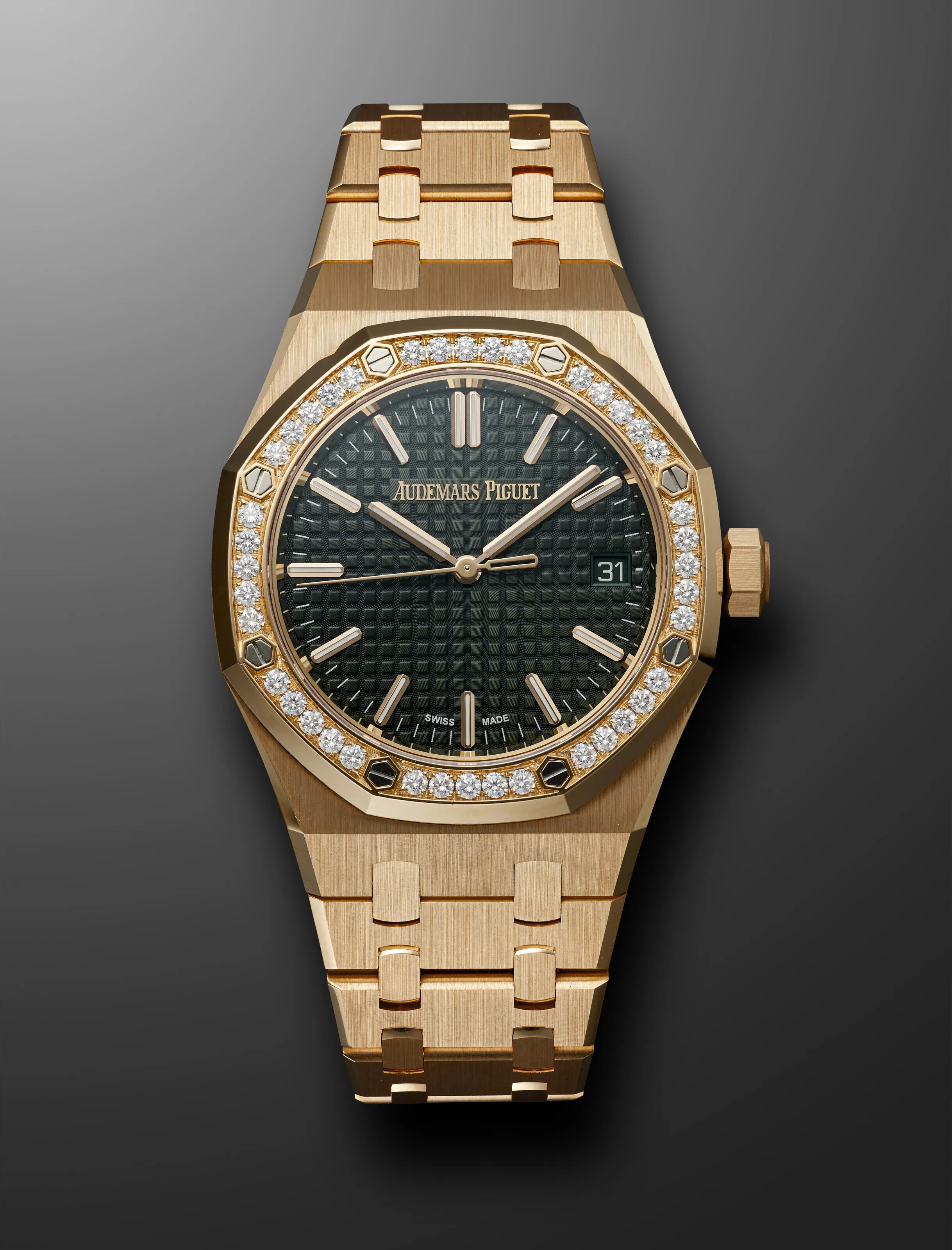 Audemars Piguet Royal Oak 15551OR 37mm Rose gold Green