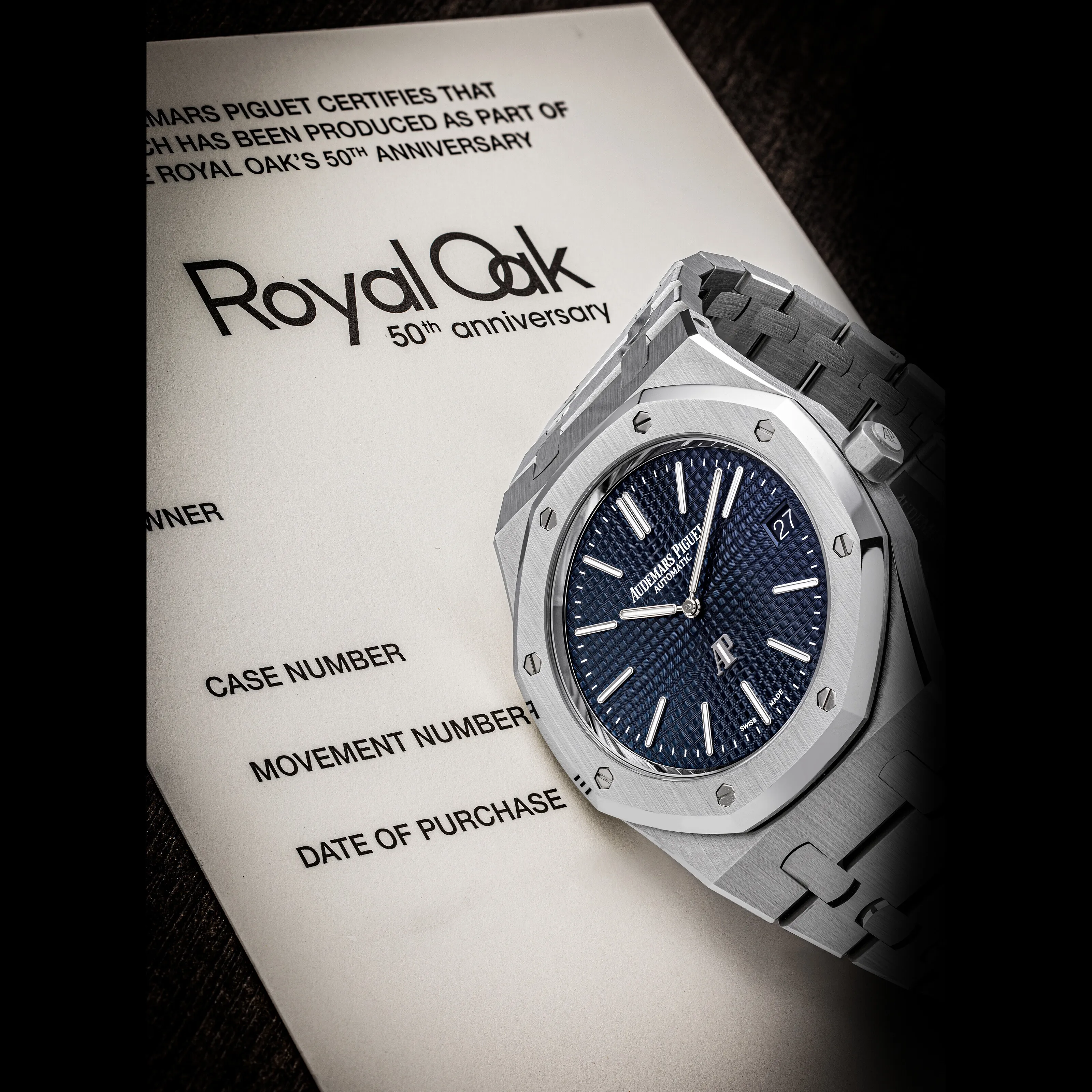 Audemars Piguet Royal Oak 16202ST 39mm Stainless steel Blue