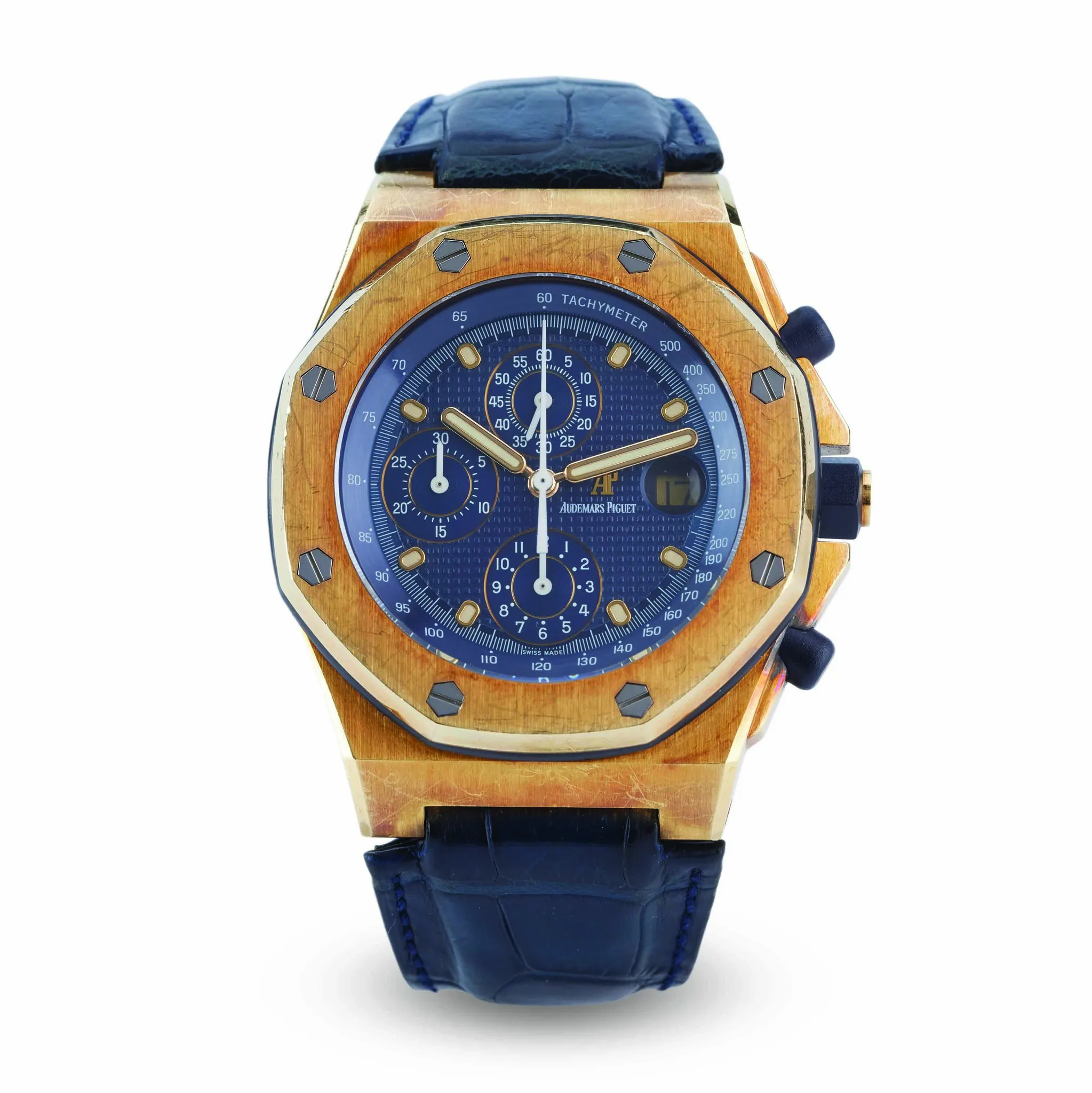 Audemars Piguet Royal Oak Offshore 25770BA 42mm Yellow gold Blue