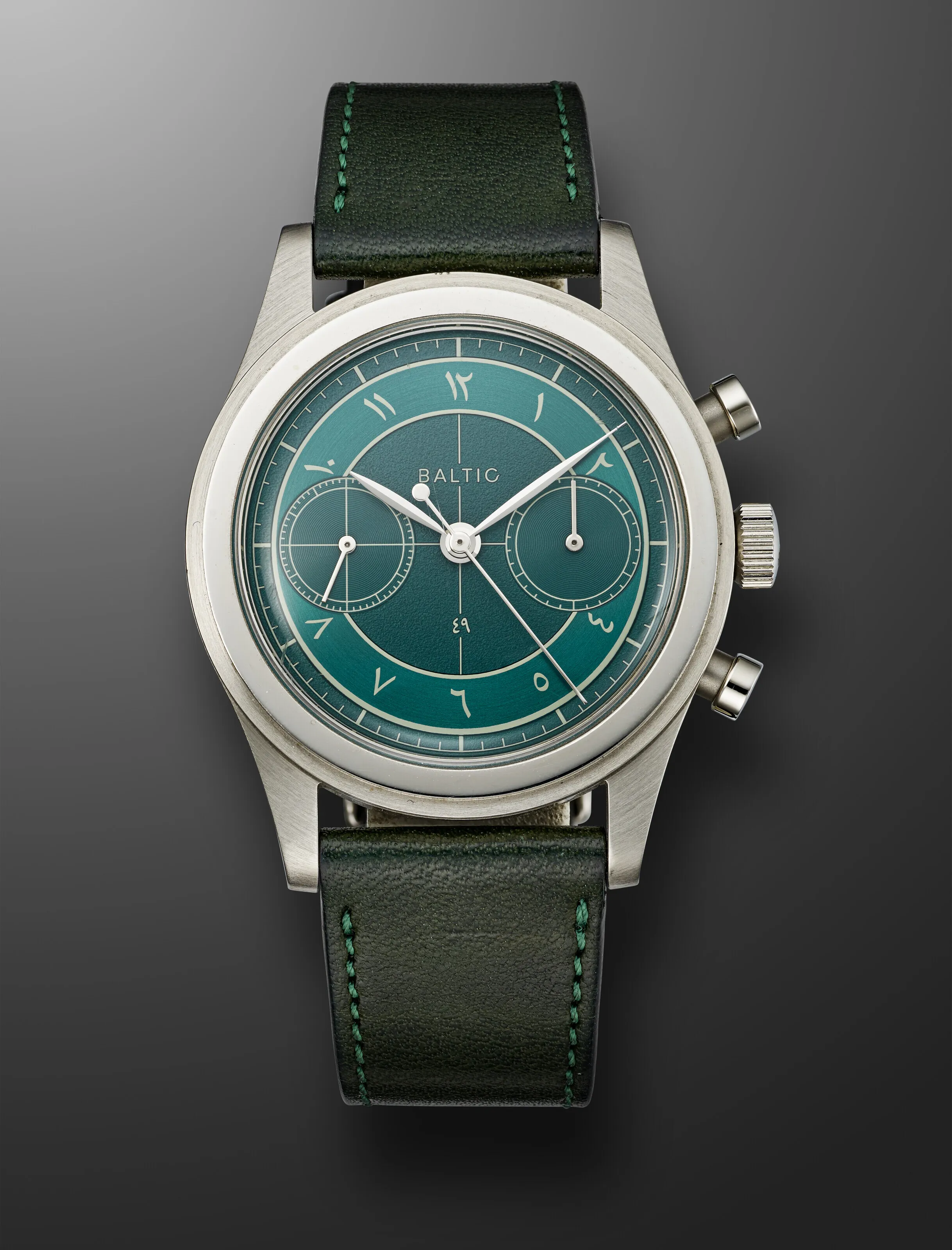 Baltic Bicompax 38mm Stainless steel Green