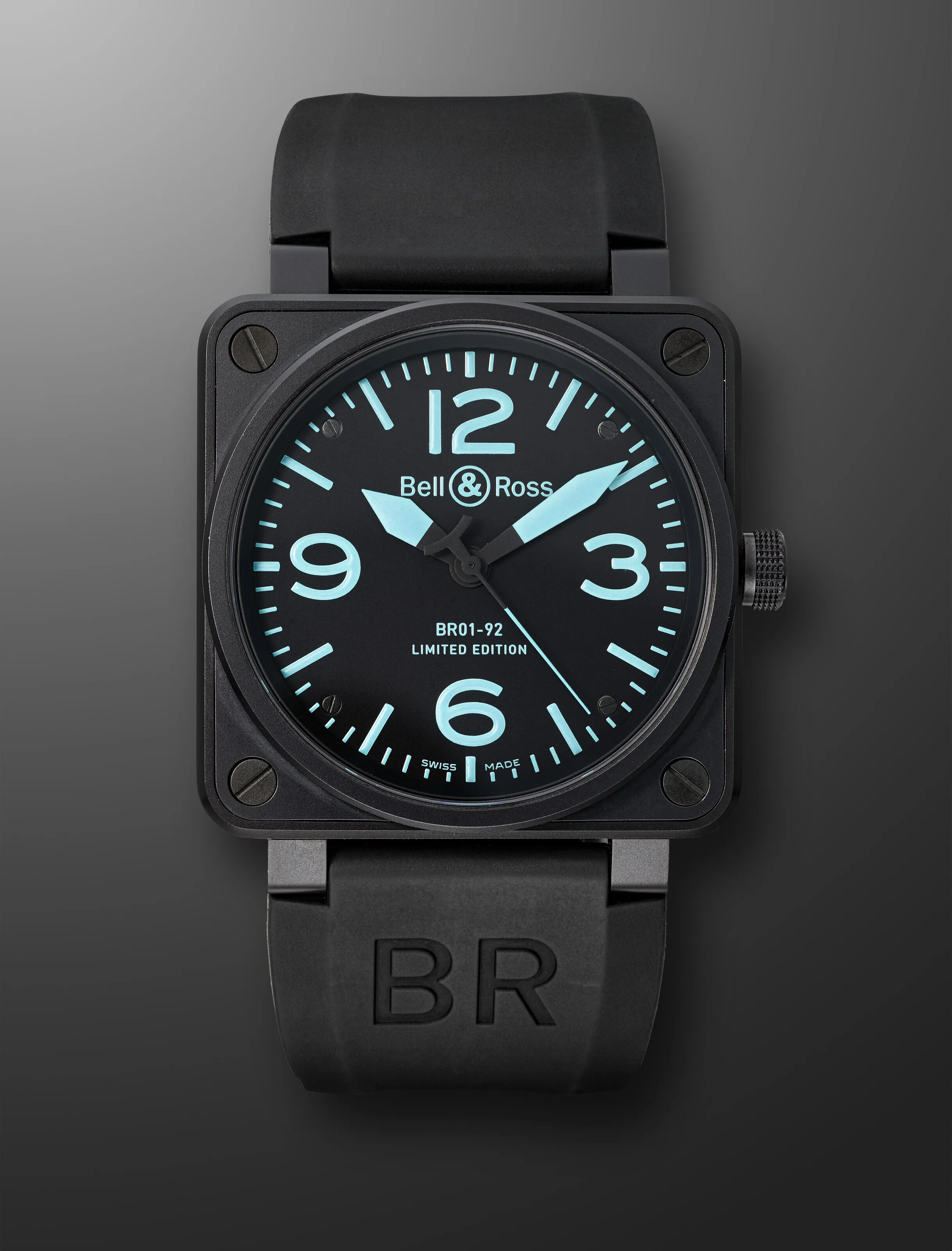 Bell & Ross BR 01-92 BR01-92-SBLU 46mm PVD Black