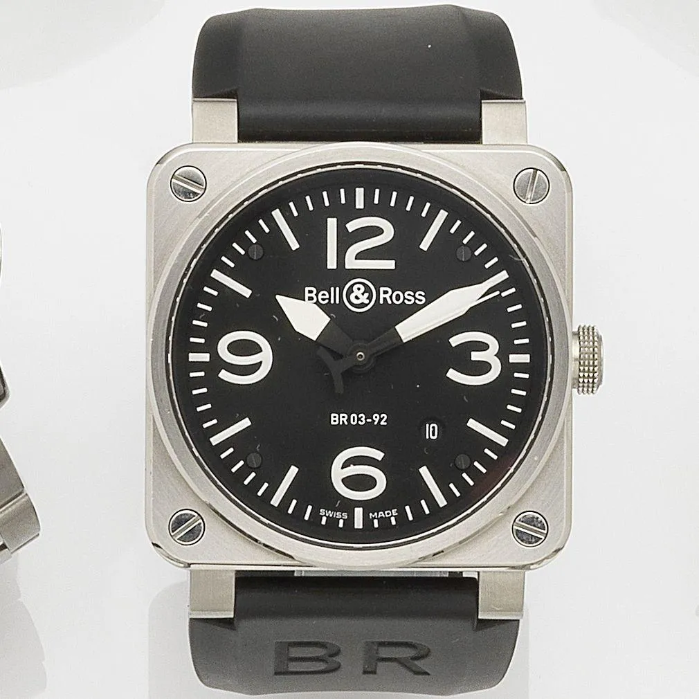 Bell & Ross BR 03-92 Steel BR0392-BL-ST 42mm Stainless steel Black