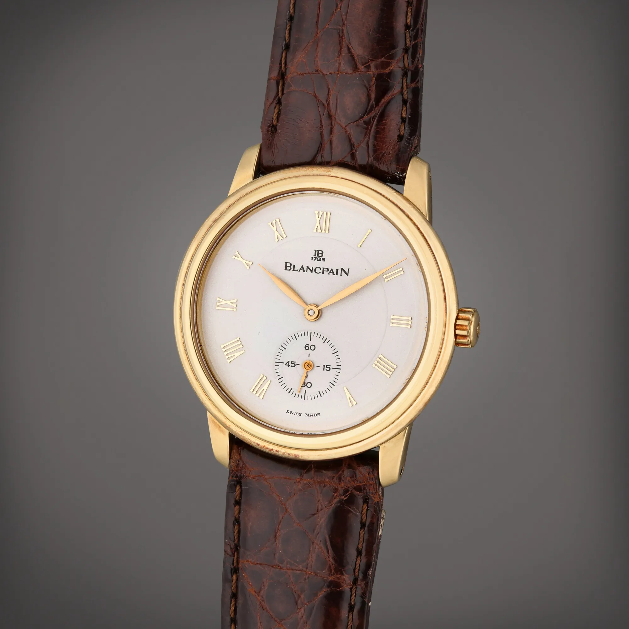 Blancpain Léman 36mm Yellow gold White