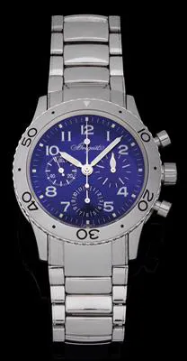 Breguet Type XX 3807 39mm Stainless steel Blue