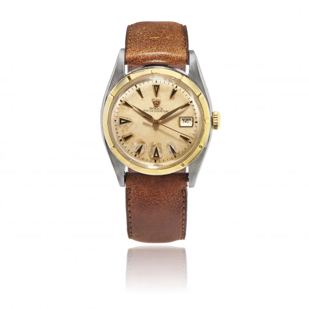 Rolex Datejust 36 6105 35mm Yellow gold and stainless steel Silver