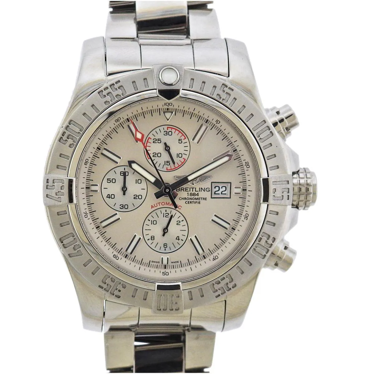 Breitling Avenger A13371 48mm Stainless steel Cream