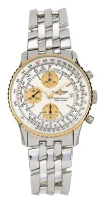 Breitling Navitimer B13019 42mm Yellow gold and Stainless steel Silver