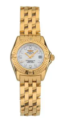 Breitling Windrider K72345 30mm Yellow gold White