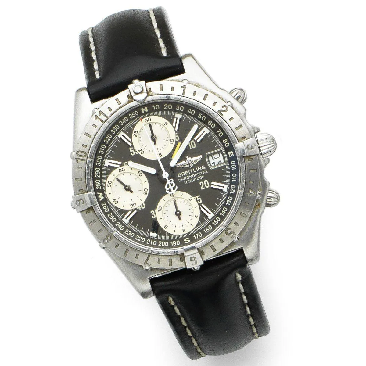 Breitling Chronometre Longitude A20348 39mm Stainless steel Black