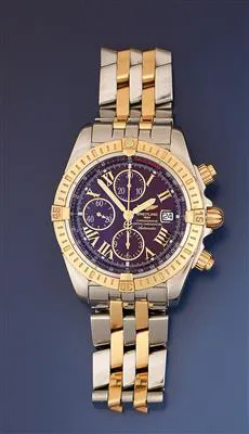 Breitling Chronomat C13356 Rose gold and Stainless steel Burgundy