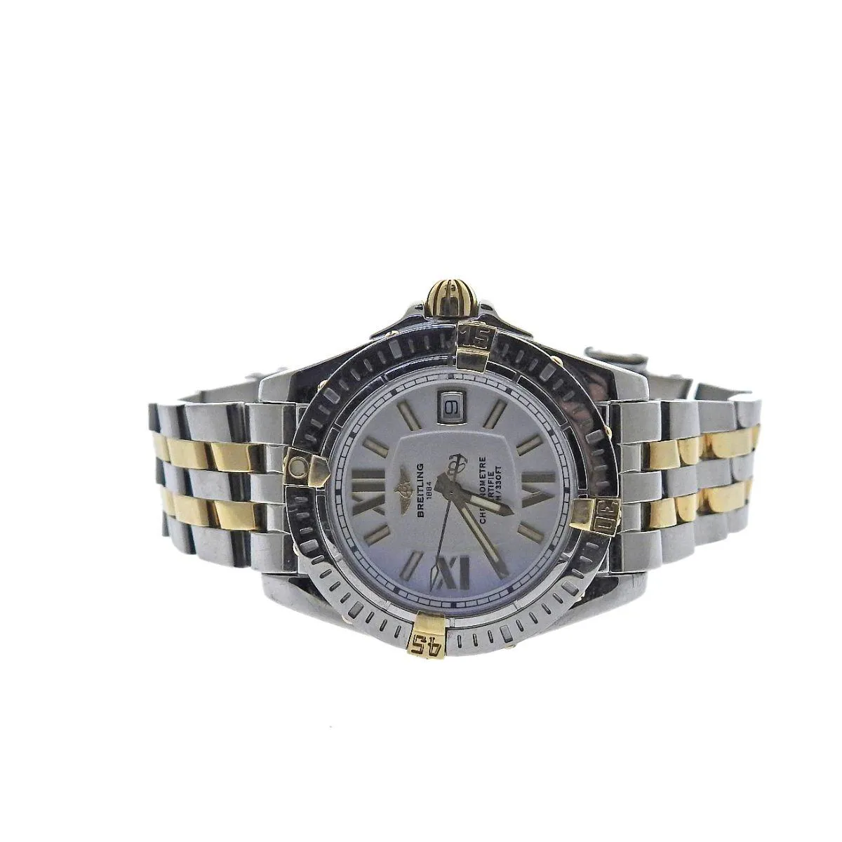 Breitling Galactic B71356 31mm Yellow gold and Stainless steel White