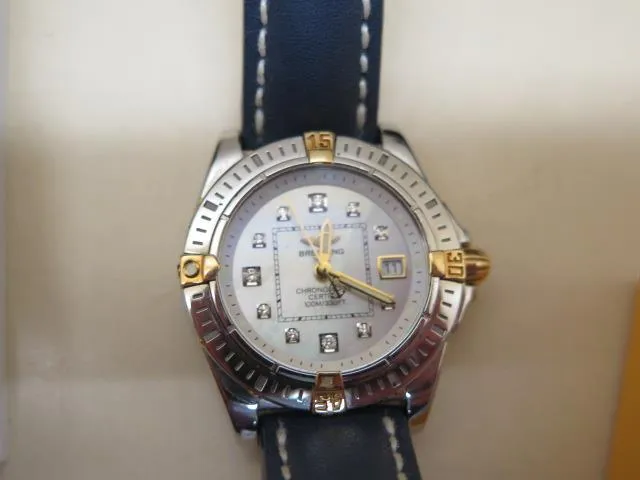 Breitling Galactic B71356 30mm Yellow gold and Stainless steel Mother-of-pearl