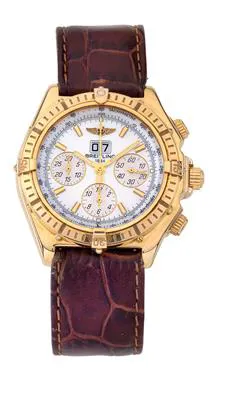 Breitling Crosswind K44355 42mm Yellow gold Mother-of-pearl