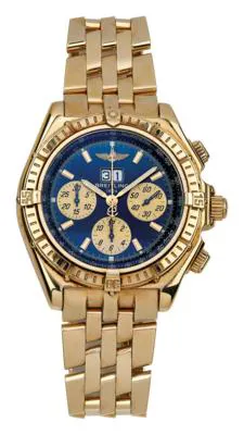 Breitling Windrider K44355 44mm Yellow gold Blue