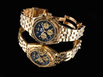 Breitling Windrider K44355 44mm Yellow gold Blue 1