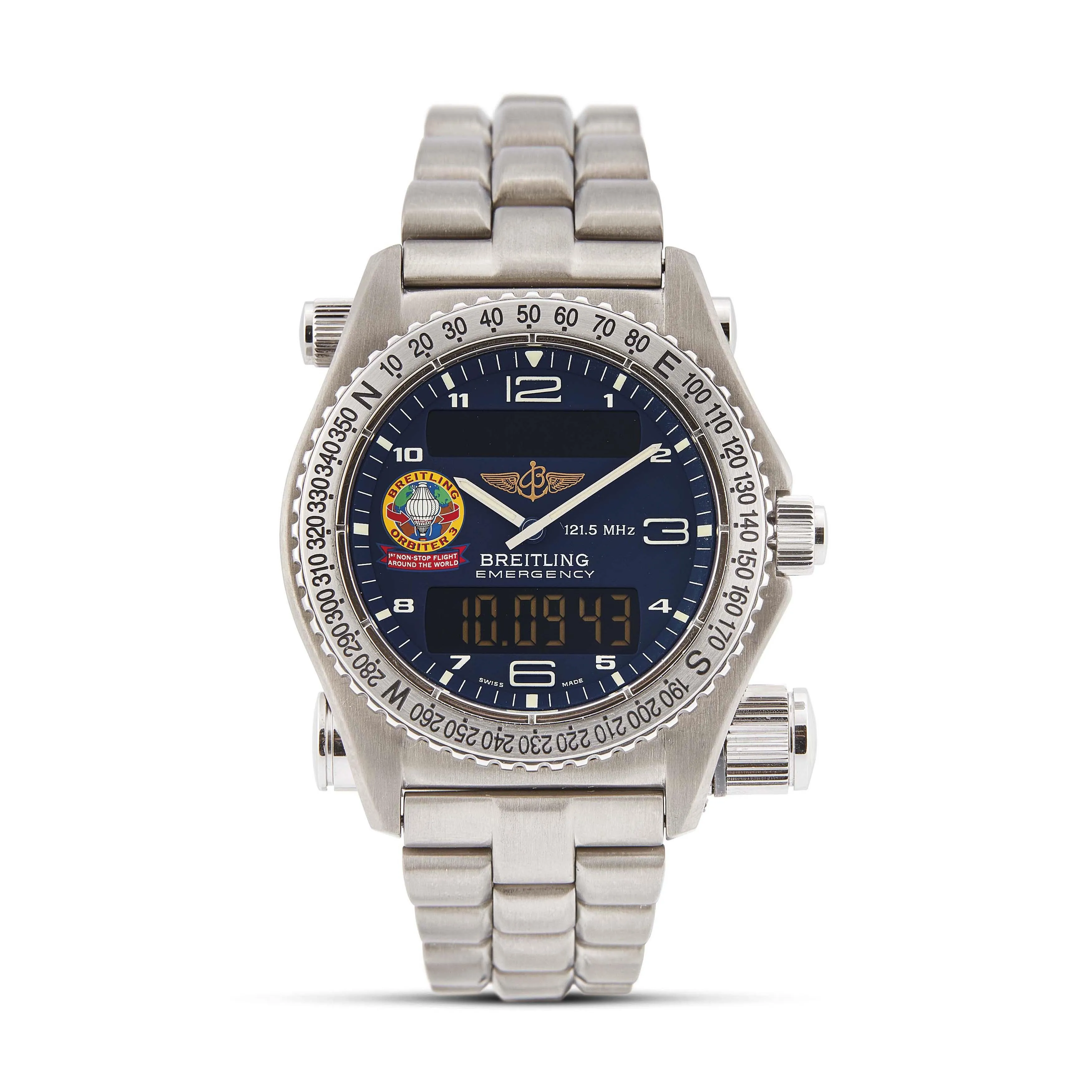 Breitling Emergency E5632110 43mm Titanium Blue