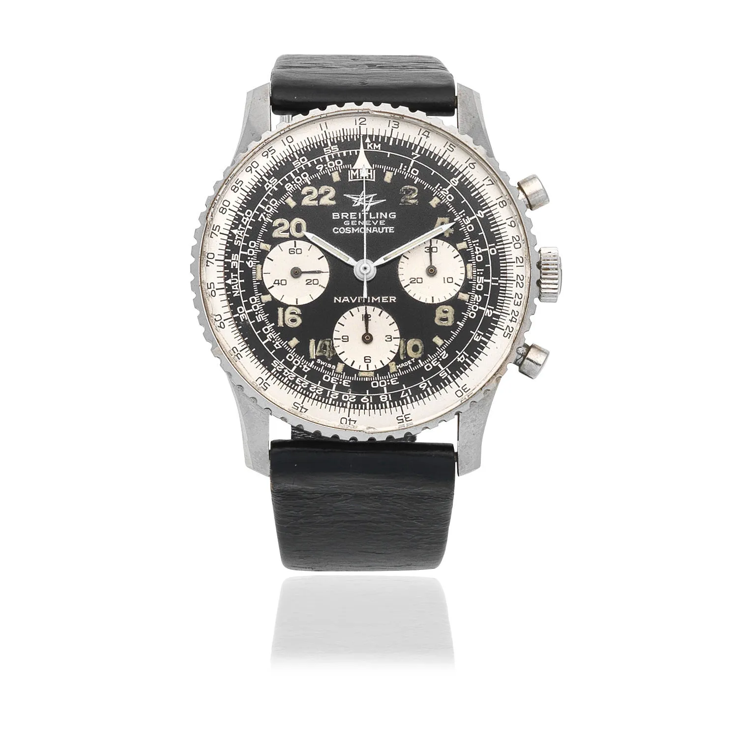 Breitling Navitimer Cosmonaute 809 40mm Stainless steel Black