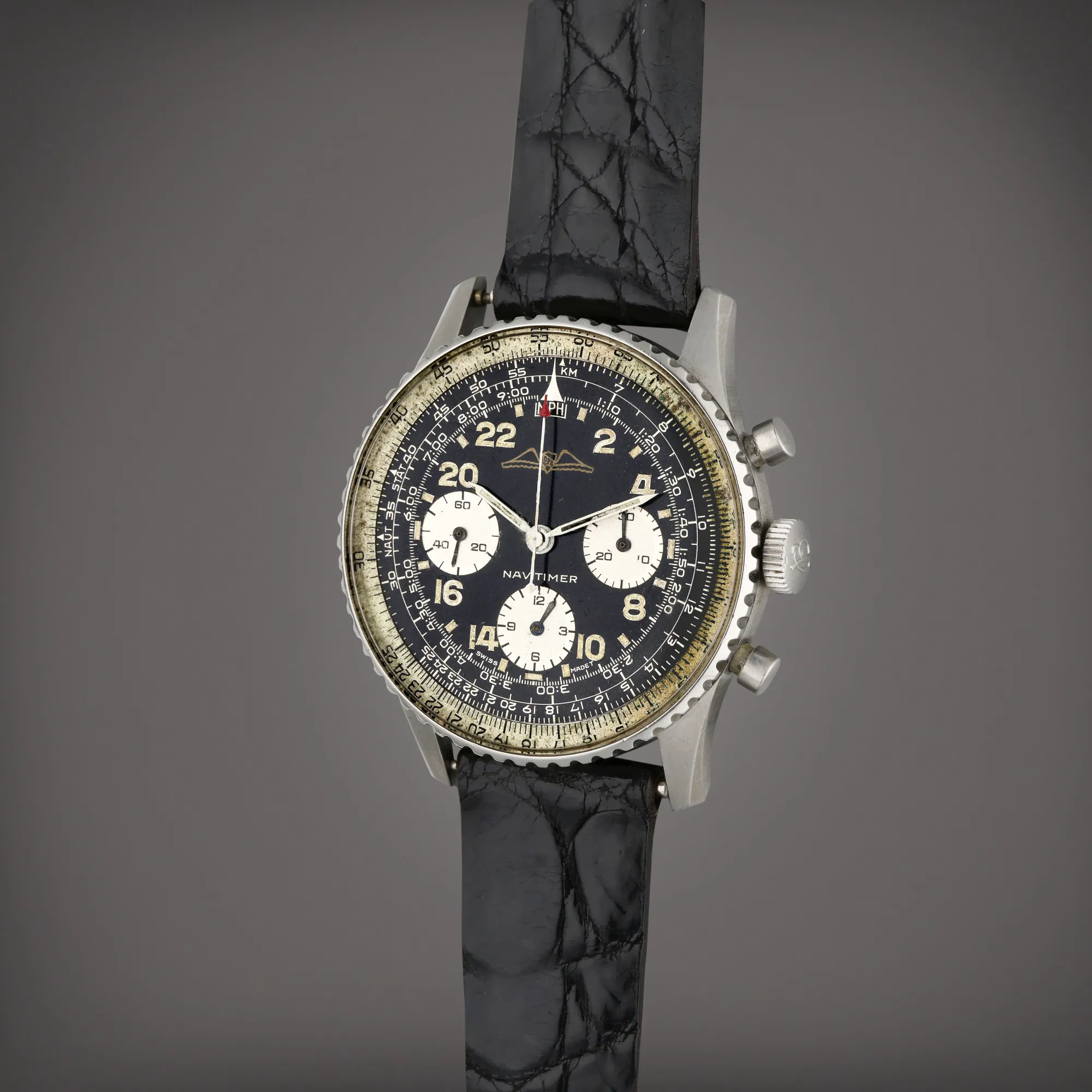 Breitling Navitimer Cosmonaute 809 41mm Stainless steel Black