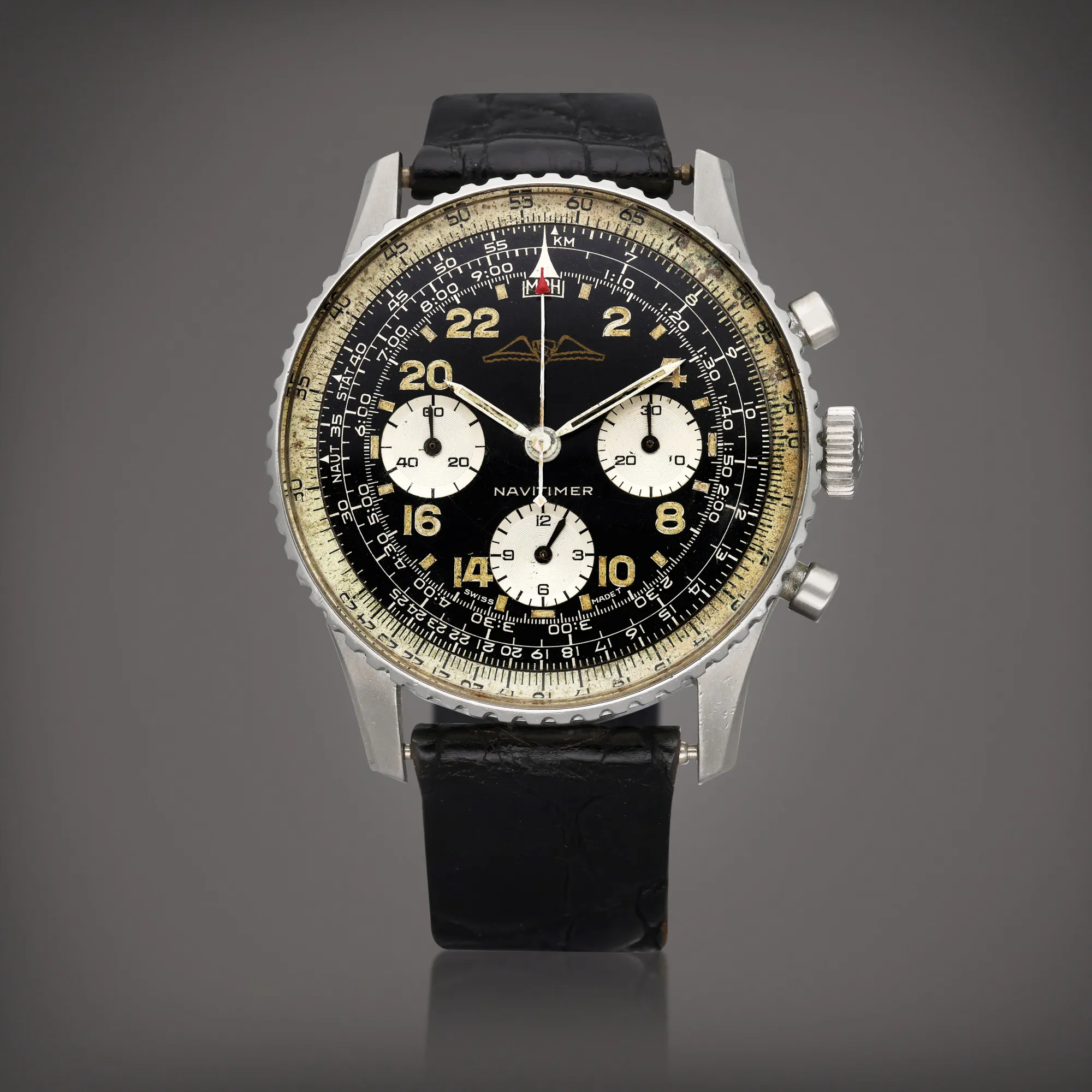 Breitling Navitimer Cosmonaute 809 41mm Stainless steel Black 1