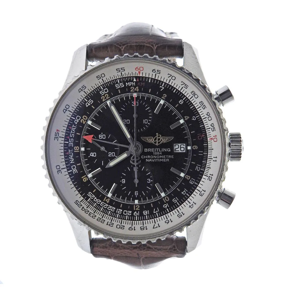 Breitling Navitimer A24322 46mm Stainless steel Black