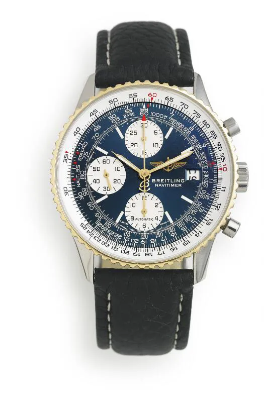 Breitling Navitimer D1302212 41mm Yellow gold and Stainless steel Blue