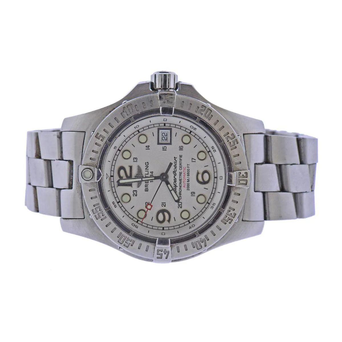 Breitling Superocean A17390 43mm Stainless steel White