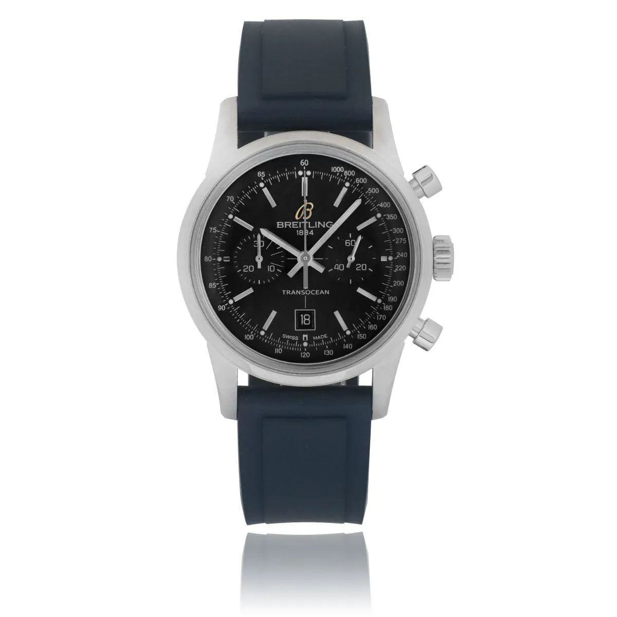 Breitling Transocean A41310 38mm Stainless steel Black