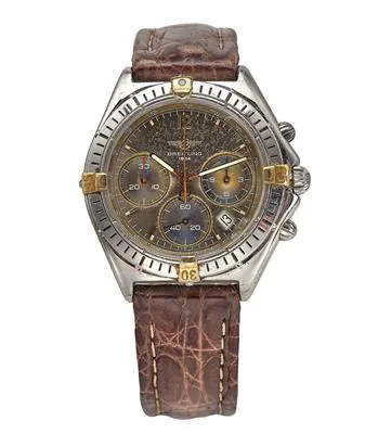 Breitling Chronomat B55046 34mm Yellow gold and Stainless steel Brown