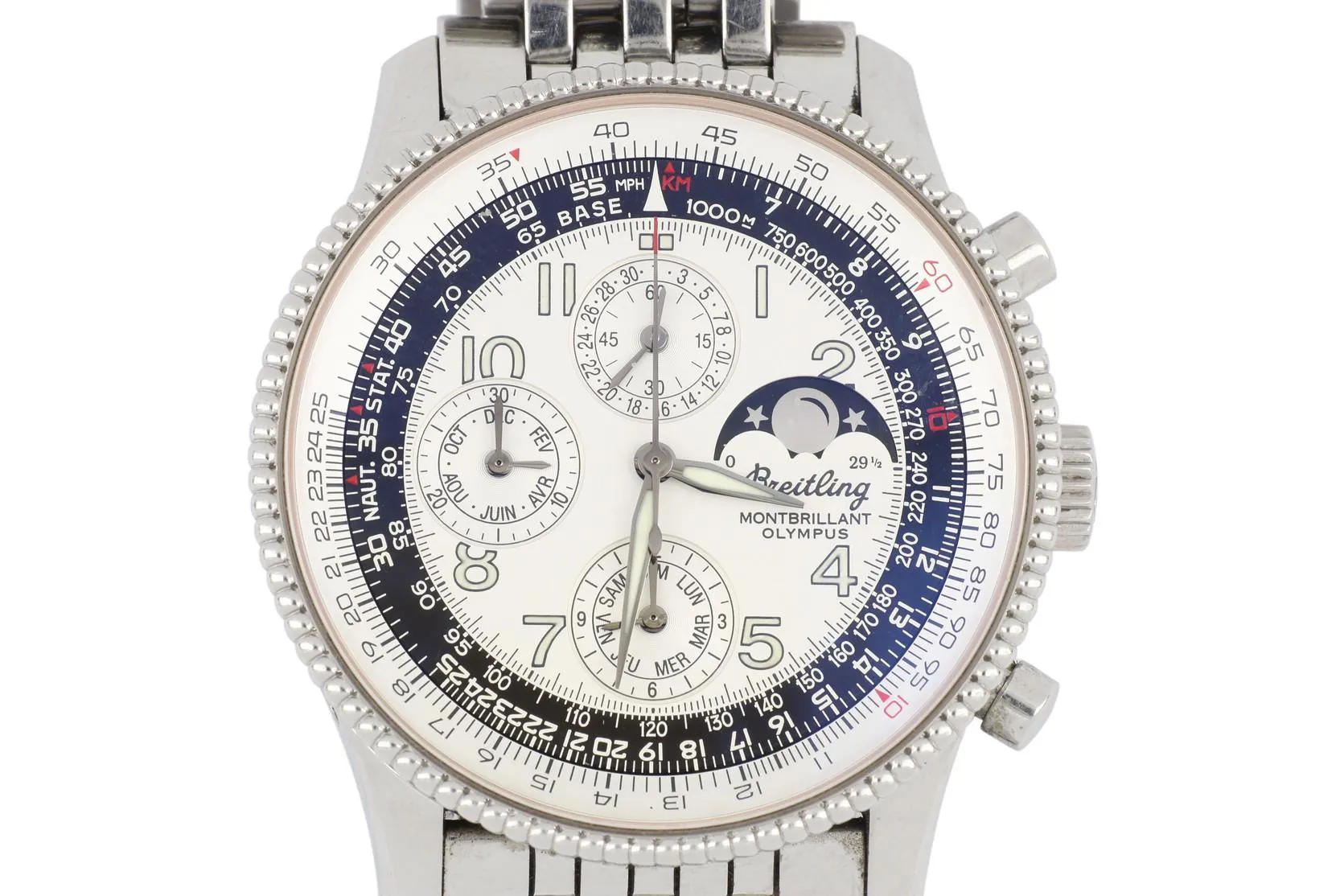 Breitling Montbrillant 42mm Stainless steel White