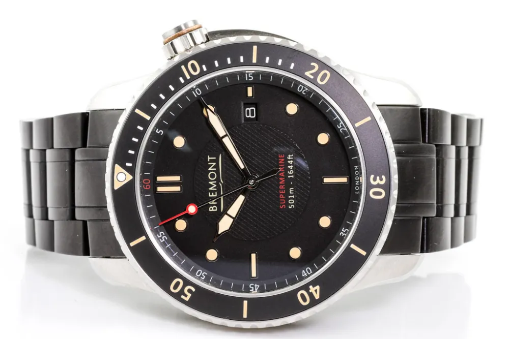 Bremont Supermarine S500 43mm Stainless steel Black