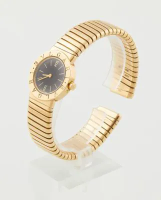 Bulgari Tubogas BB 23 2T 23mm Yellow gold Black 3