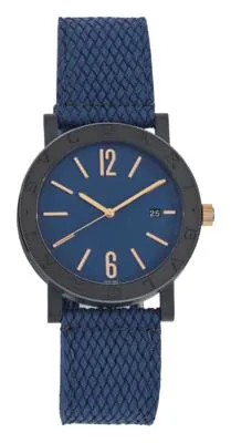 Bulgari Solotempo BB41 S 41mm Stainless steel Blue