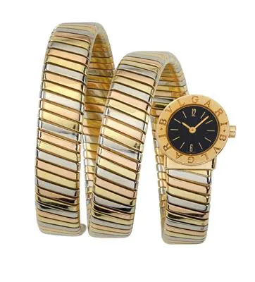 Bulgari Tubogas BB191T Yellow gold Black