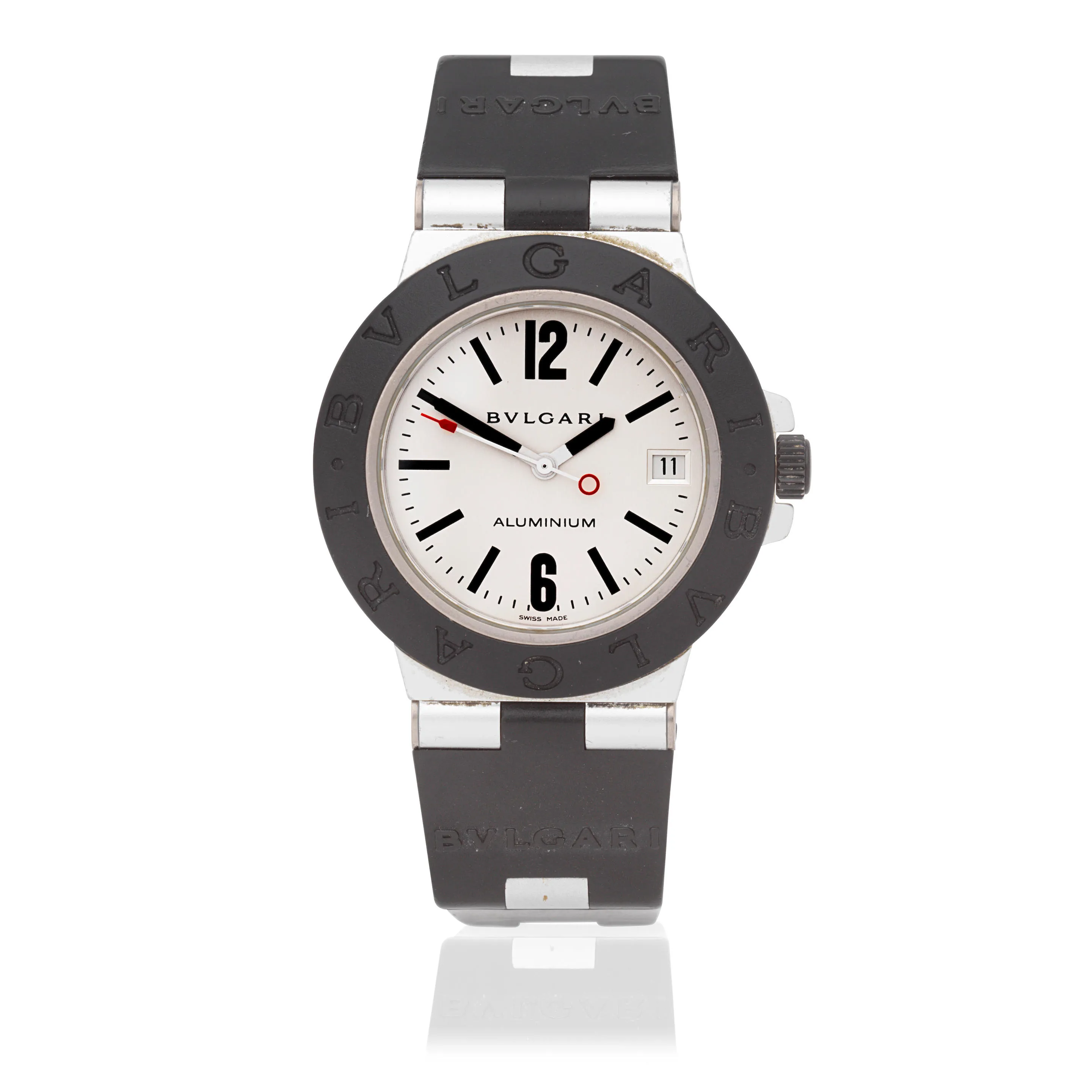 Bulgari Diagono AL 38 TA 37mm Aluminium Silver