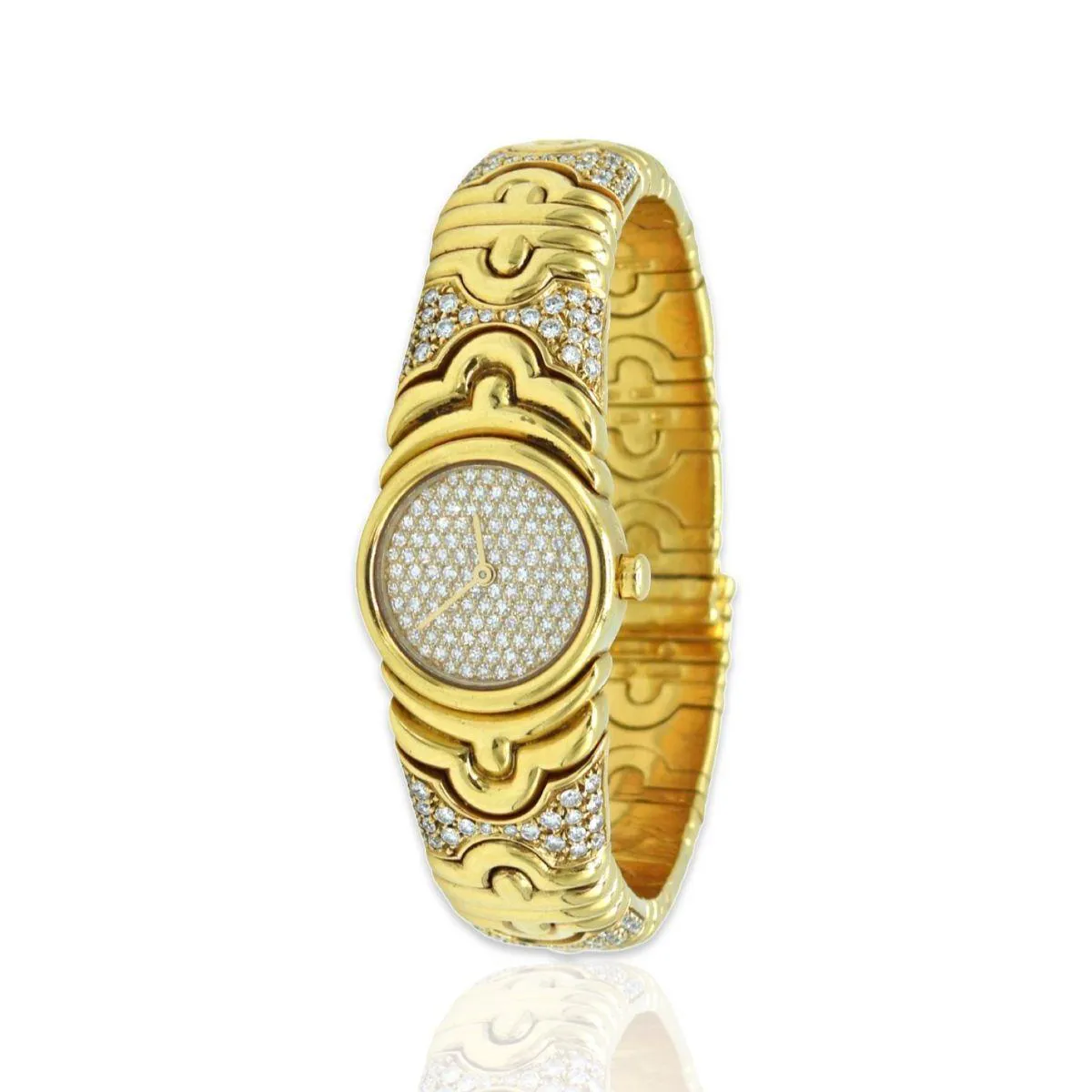 Bulgari Parentesi BJ01 20mm Yellow gold Diamond