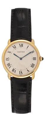 Cartier 0900 1 35mm Yellow gold Guilloché