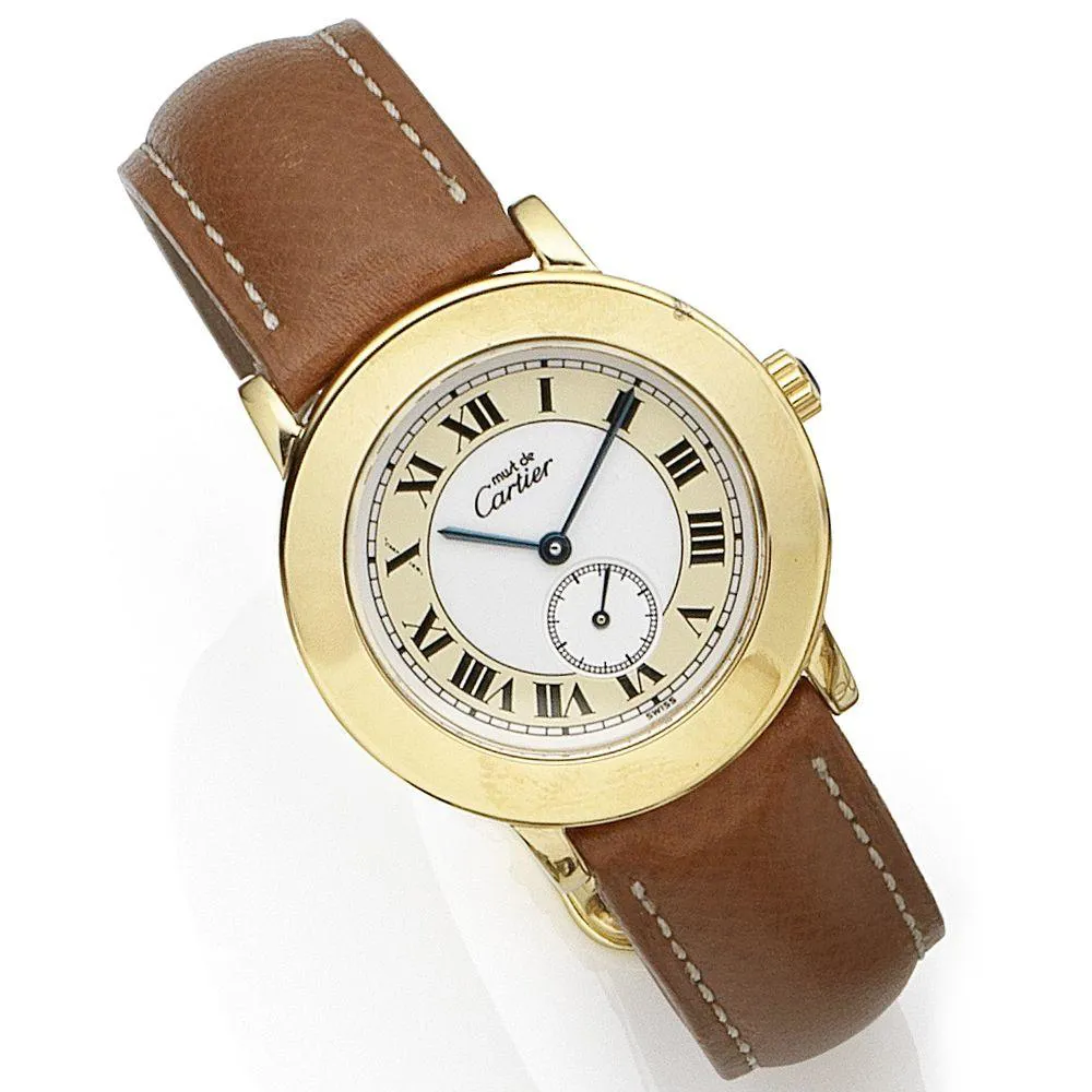 Cartier Ronde Solo de Cartier 1810 1 33mm Gold-plated White