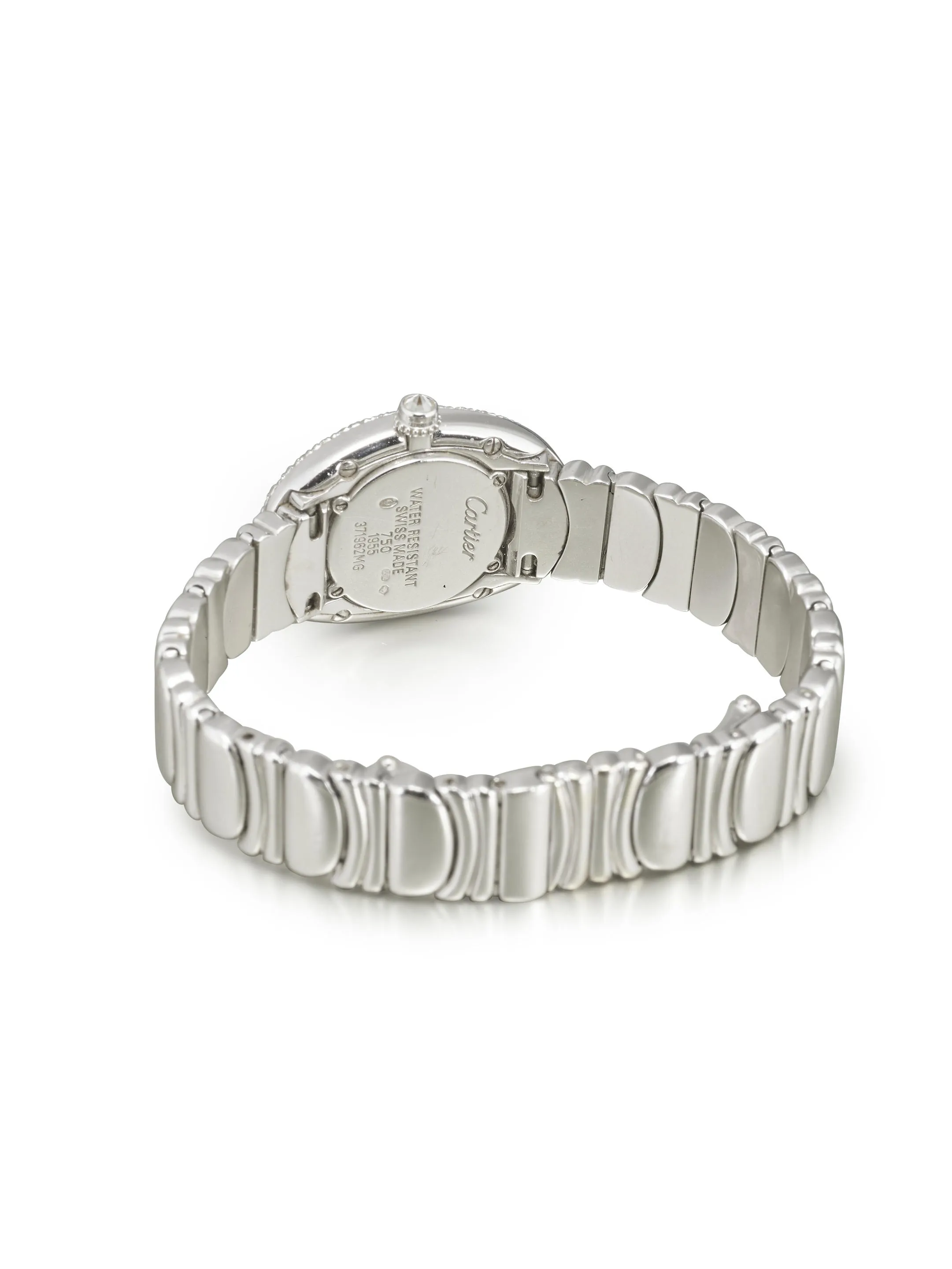 Cartier Baignoire 1955 31mm White gold Silver 1