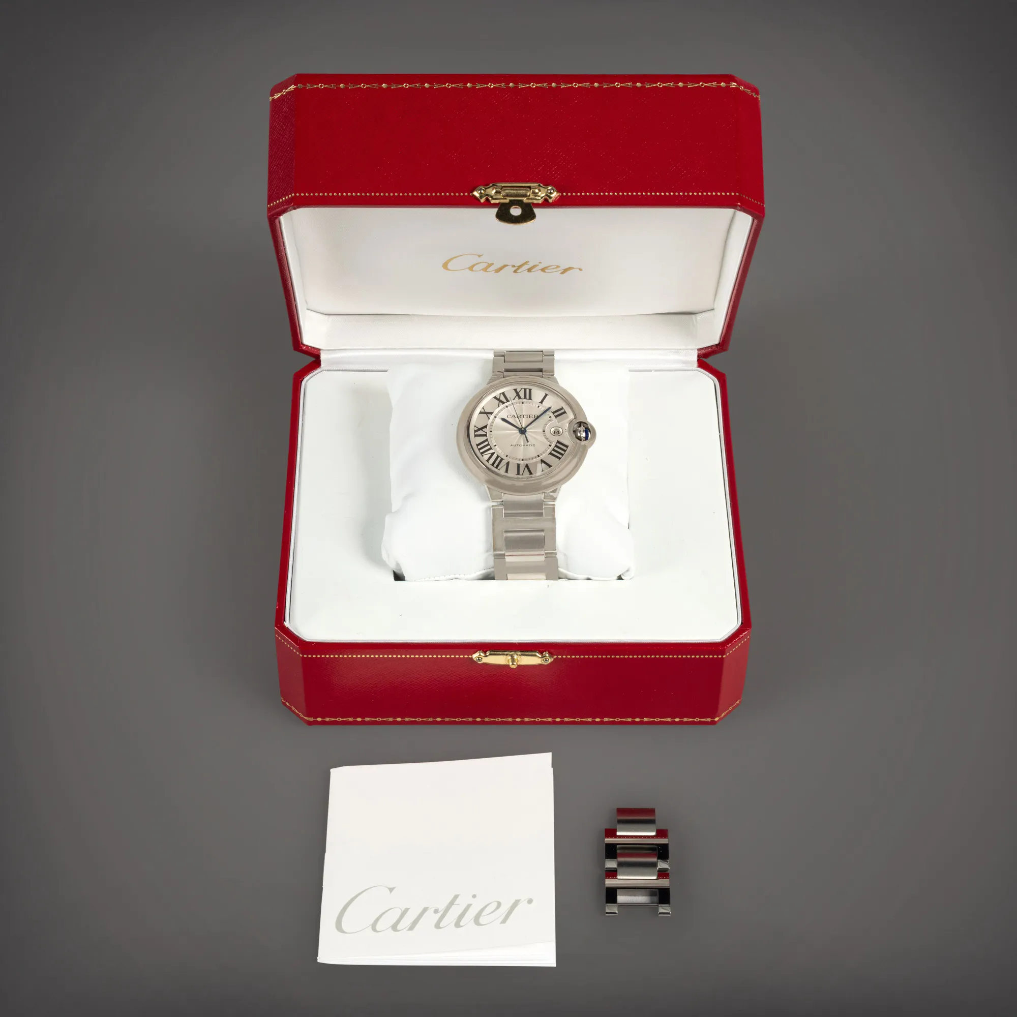 Cartier Ballon Bleu 3001 42mm Stainless steel Silver 3