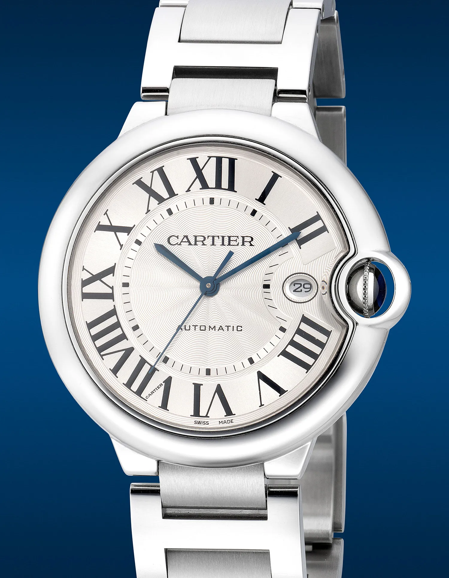 Cartier Ballon Bleu de Cartier 3765 42mm Stainless steel Silver