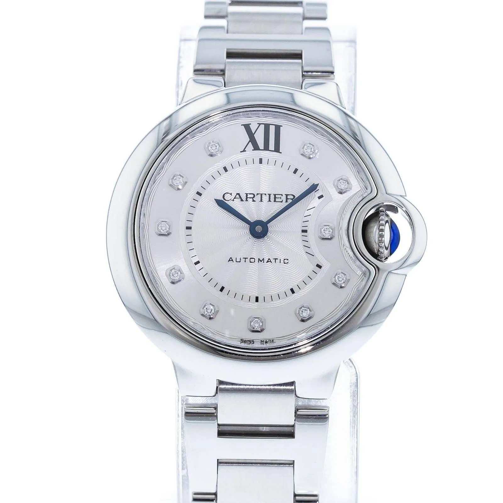 Cartier Ballon Bleu 33mm WE902074 33mm Stainless steel White