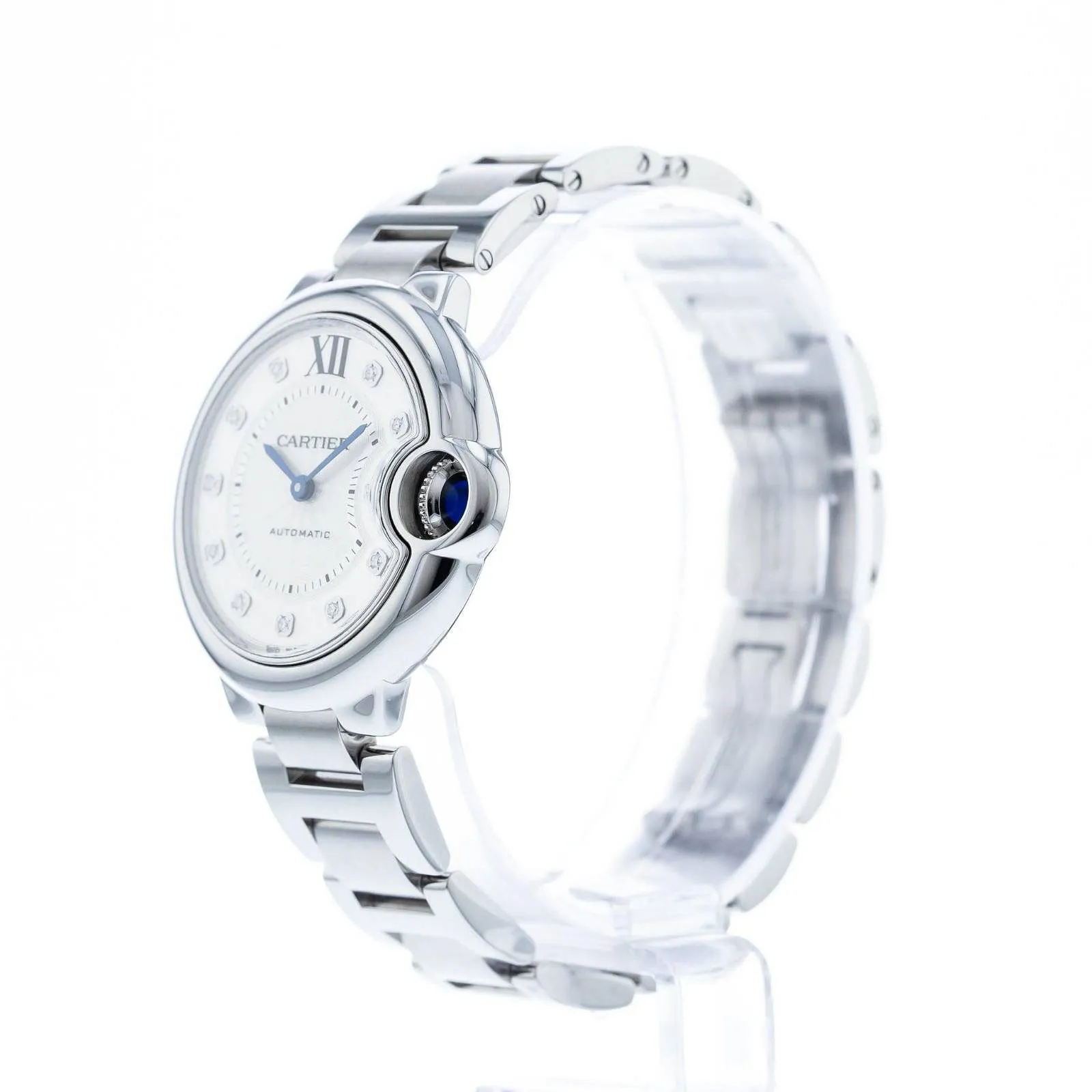 Cartier Ballon Bleu 33mm WE902074 33mm Stainless steel White 1