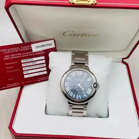 Cartier Ballon Bleu WSBB0025 42mm Stainless steel Blue