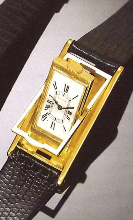 Cartier Cabriolet Reversible 23mm Yellow gold White