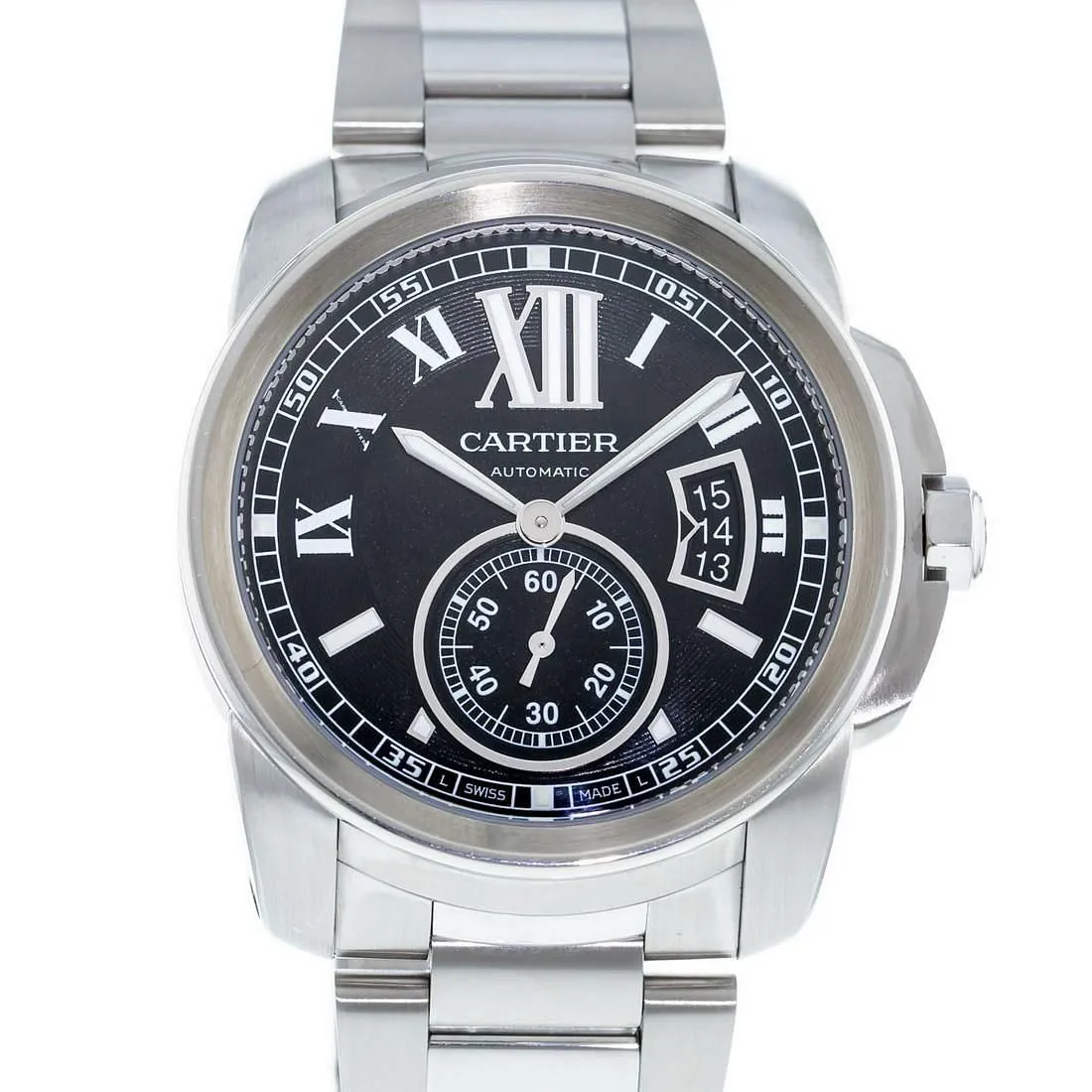 Cartier Calibre de Cartier W7100016 42mm Stainless steel Black