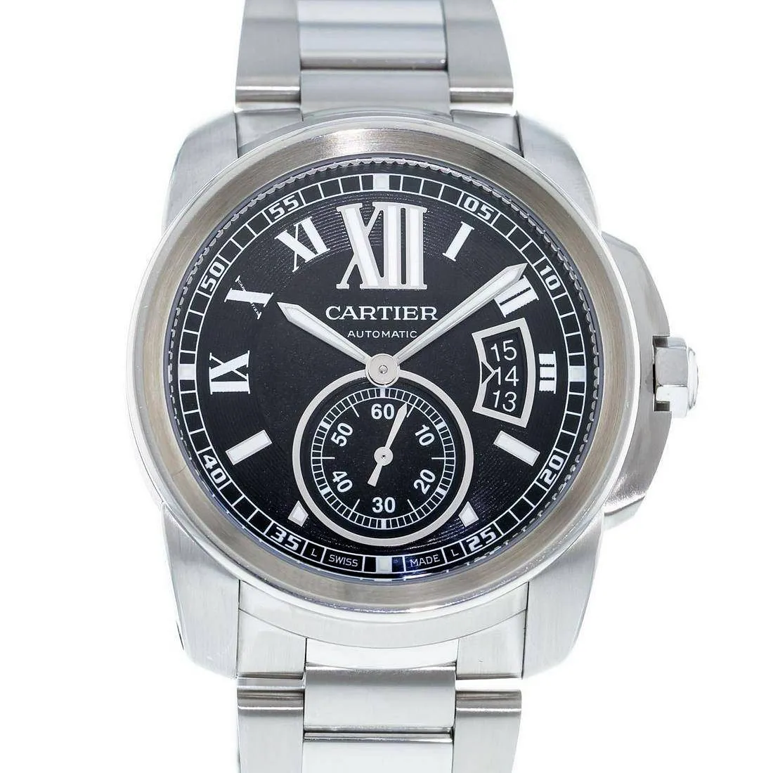 Cartier Calibre de Cartier W7100016 42mm Stainless steel Black