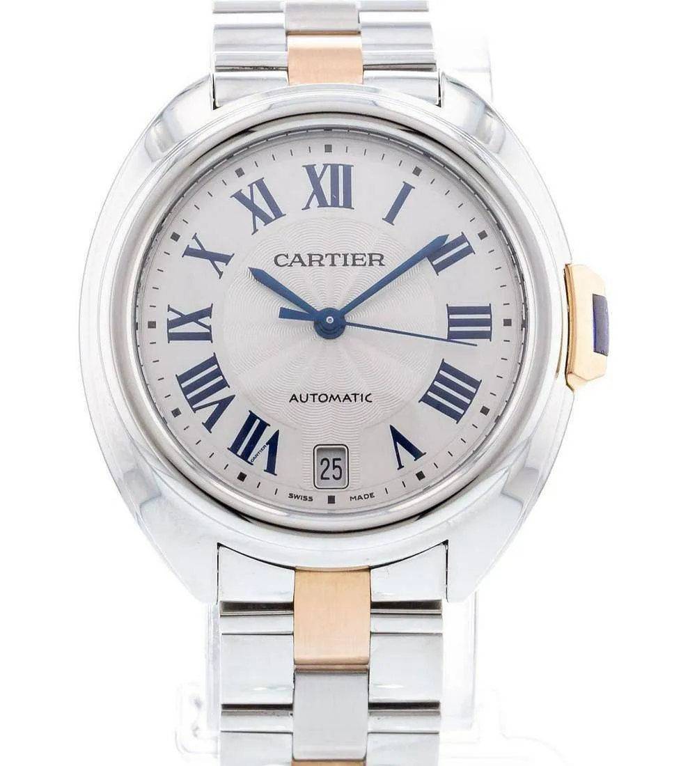 Cartier Clé de Cartier W2CL0003 35mm Rose gold and stainless steel Silver